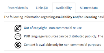 Availability information