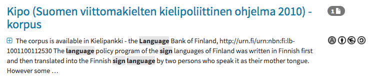 Search term highlighting